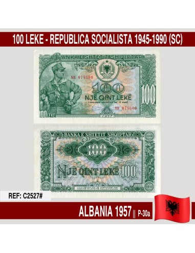Albania 1957. 100 Lekë. República Socialista 1945-1990 (UNC) P-30a
