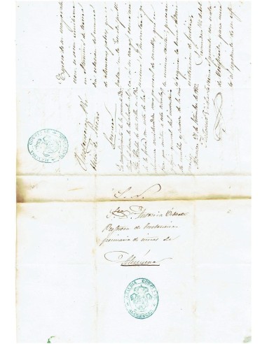 FA7983. HISTORIA POSTAL. 1867, 27 de septiembre. Carta del Servicio Nacional circulada en Alcuescar