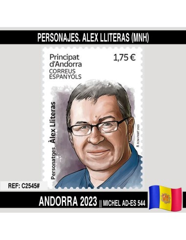 Andorra 2023. Personajes. Alex Lliteras (MNH)