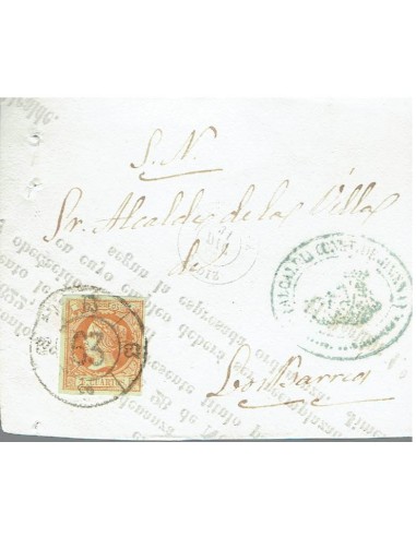 FA8549. HISTORIA POSTAL. 1860, 31 de diciembre, Frontal de San Roque a Los Barrios