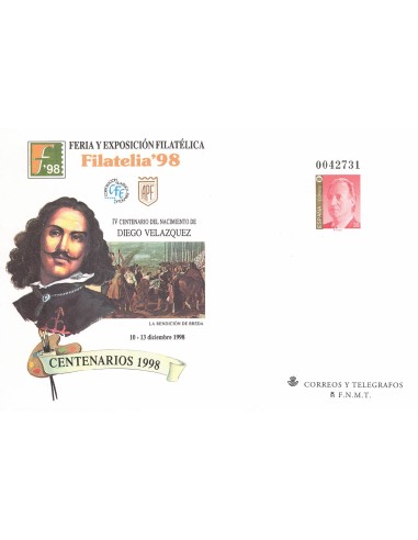 FA8367. SOBRES ENTERO POSTALES . 1998, 18 de diciembre. Feria y Exp. Filatelica FILATELIA´98