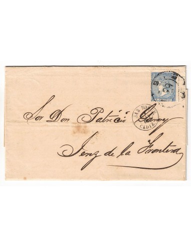FA8606. HISTORIA POSTAL. 1866, 8 de mayo. San Roque a Jerez de la Frontera