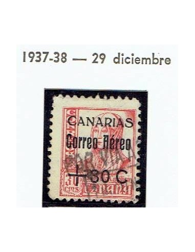 FA9182. CANARIAS, 1937-38, Sellos nacionales habilitados