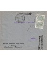 FA8625. CENSURAS - 1937. Carta circulada desde Ricla con cuño de Censura Militar de Zaragoza a Burgos