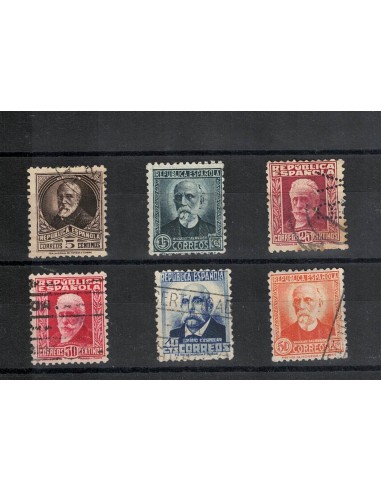 FA8886. HISTORIA POSTAL. 1931-32, Personajes. Conjunto de sellos de esta emision