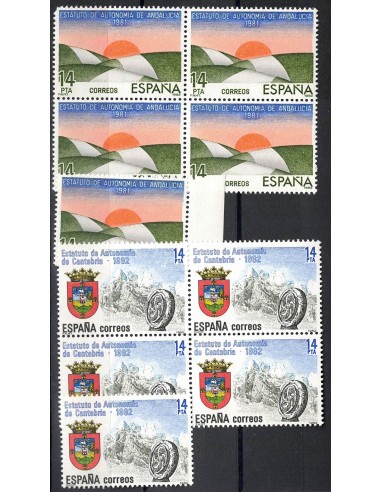 FA8959. HISTORIA POSTAL. 1983, Estatutos de Autonomia de Andalucia y de Cantabria