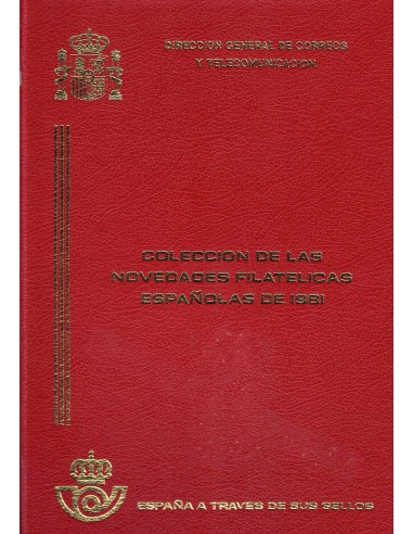 FA8991. HISTORIA POSTAL. 1981, Colección de las novedades filatélicas españolas