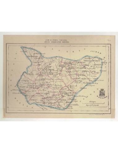 FA9019. CARTOGRAFIA. Atlas Geográfico Español - Provincia de Badajoz