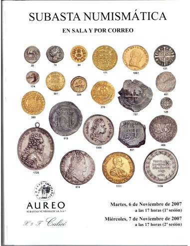 FT0158. NUMISMATICA. 2007, noviembre. Magnífico catálogo de Seleccion Numismatica