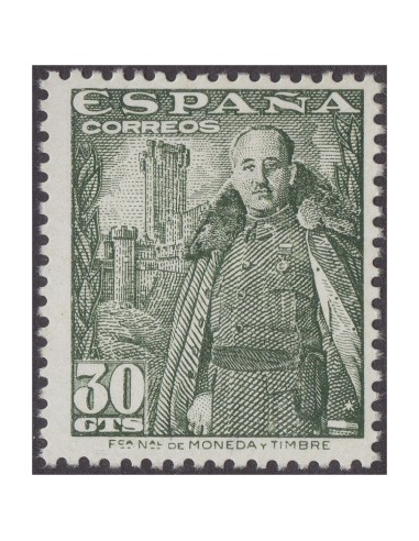 España 1954. General Franco. 30 cts verde (MNH) ED_1025