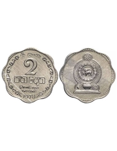 Sri Lanka 1978. 2 céntimos (SC) KM-138