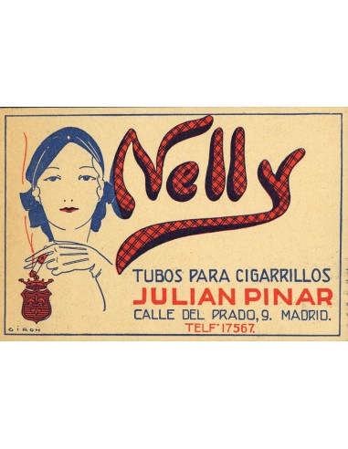 Tarjetas Postales. Sobre 493. 1931. 15 cts azul. Tarjeta postal publicitaria de MADRID a VITORIA. MAGNIFICA Y RARA.