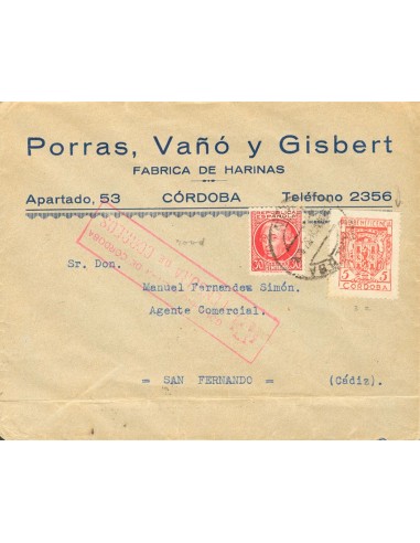 Andalucía. Historia Postal. Andalucía. Historia Postal. Local de CORDOBA. MAGNIFICA.
