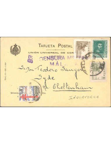 Andalucía. Historia Postal. Andalucía. Historia Postal. MALAGA / 30. MAGNIFICA.