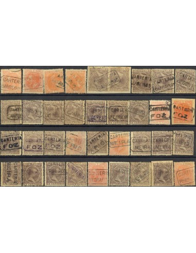 Galicia. Filatelia. º210, 219. (1900ca). Colección de carterías de la provincia de LUGO, generalmente buenas estampaciones. IM
