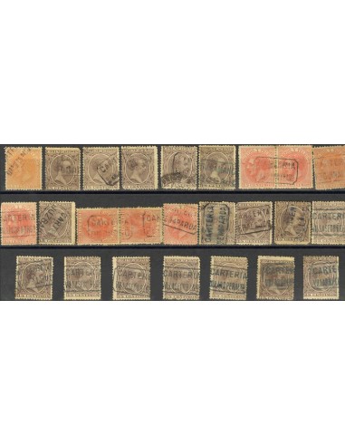 Castilla y León. Filatelia. º210, 219. (1900ca). Colección de carterías de la provincia de SALAMANCA, generalmente buenas esta