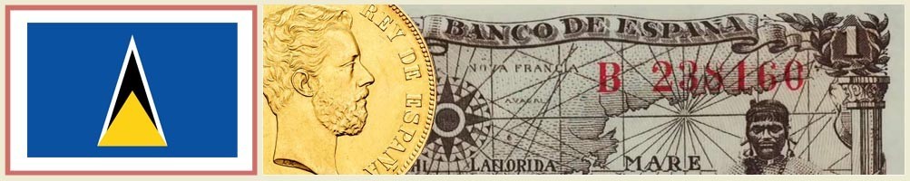 Numismatica de Santa Lucia - numismaticayfilatelia.com