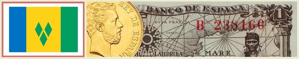 Numismatica de San Vicente y las Granadinas - numismaticayfilatelia.com
