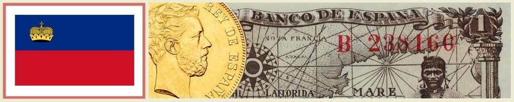 Numismatica de Liechtenstein - numismaticayfilatelia.com