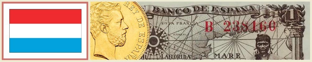 Numismatica de Luxemburgo - numismaticayfilatelia.com