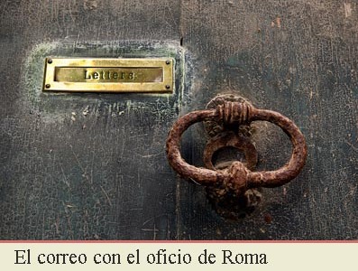 LA CORRESPONDENCIA CON EL OFICIO DE CORREO DE ROMA