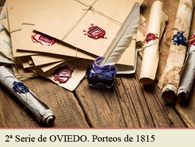 CUÑOS DE PORTEO. 2ª SERIE DE PORTEOS OVIEDO, 1815